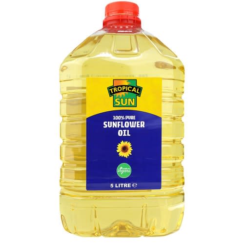 100% Pure Sunflower Oil 5l - Carton Of 4