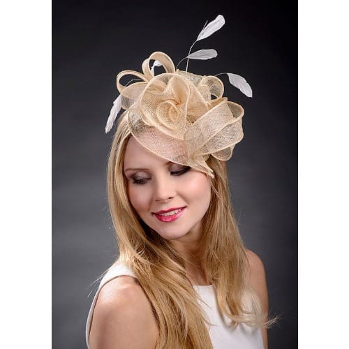 Edge Champagne - Gold Fascinator