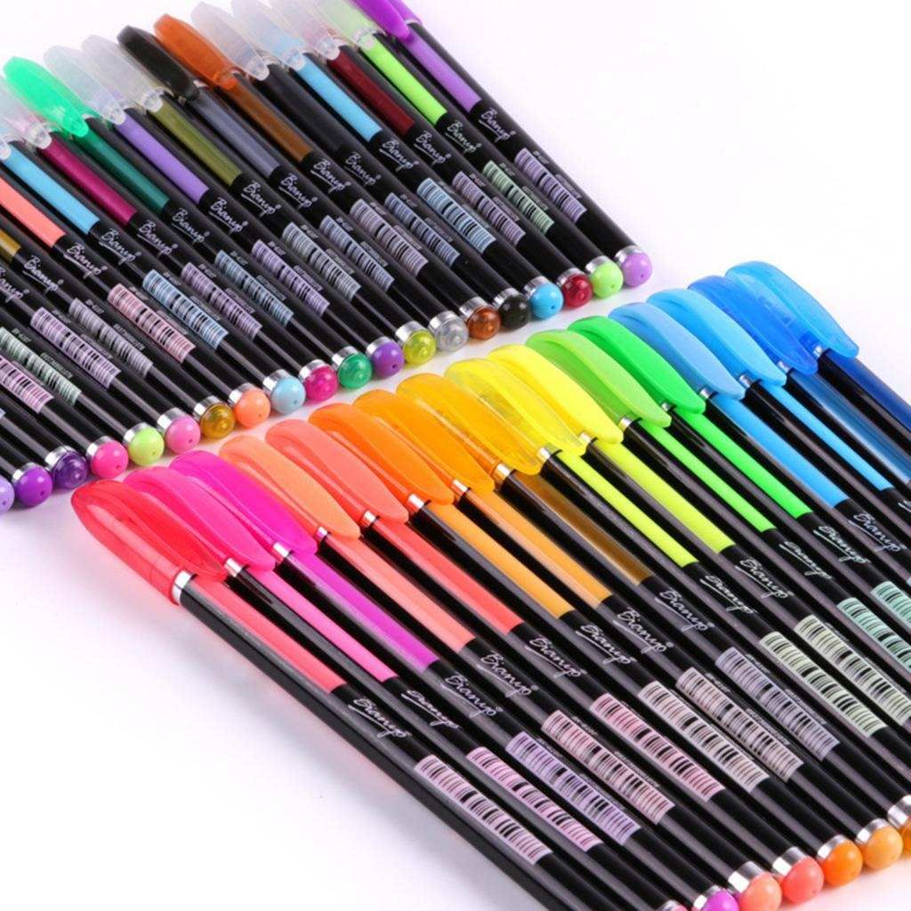 48 Colors  Pen Glitter Color Pen  Roller Colorful Pens Drawing