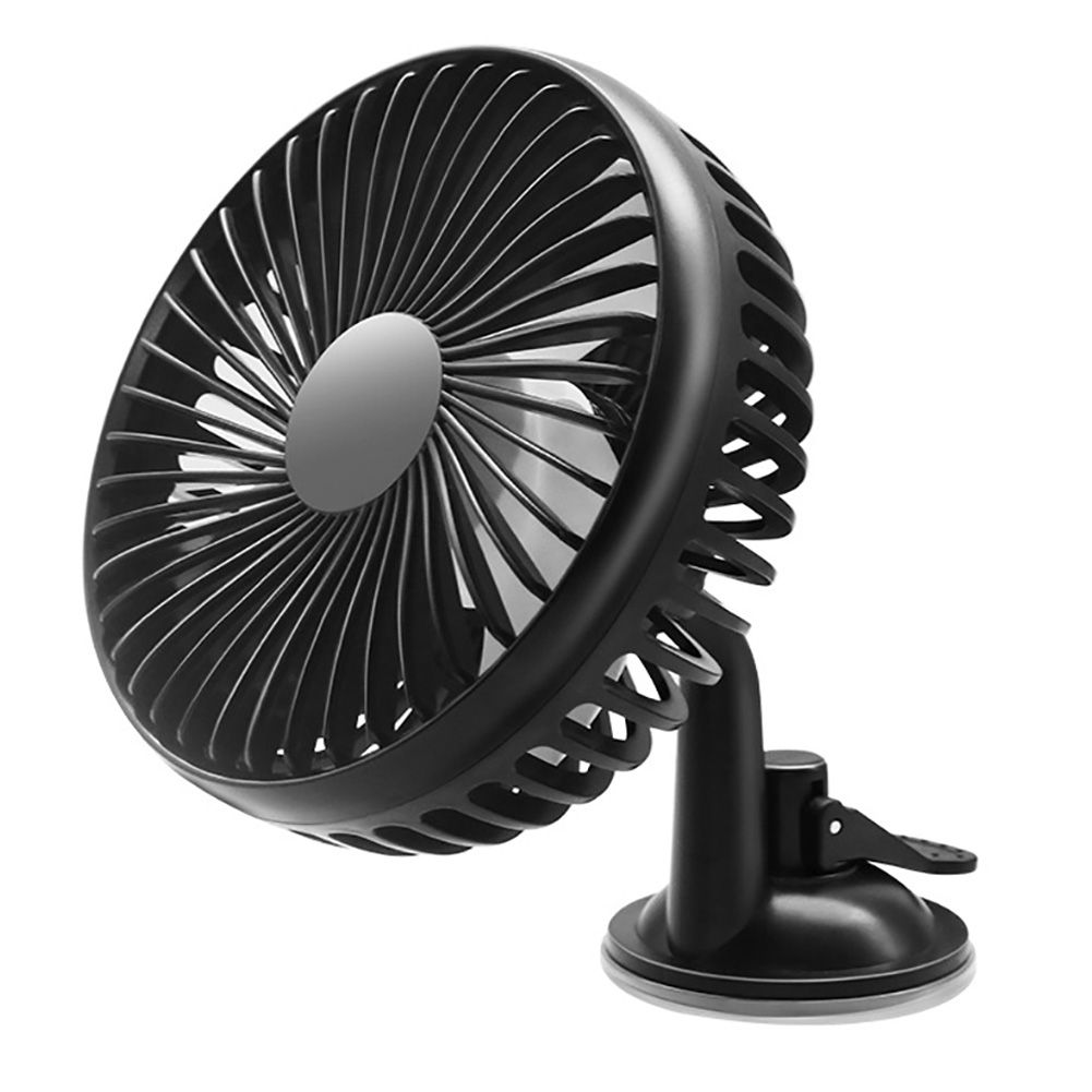 12V/24V Universal Suction Cup Single Head Three Wind-Black