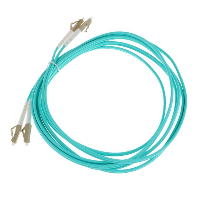 Multimode Duplex Fiber Optic Cable LC To LC For Ethernet 3Meter