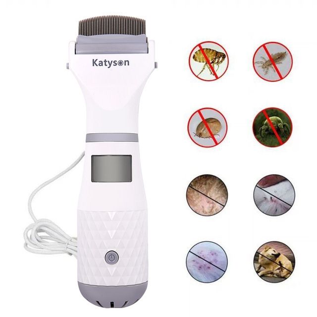Cat Hair Cleaning Brush Comb Electric Lice Remover To Get Rid Of Electric Lice Remover Lice And Hair Comb Pet Grooming Electric-EU