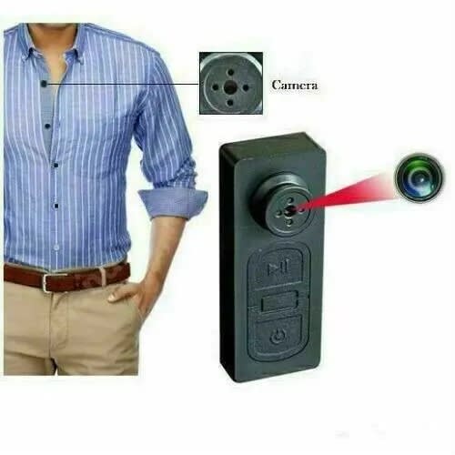 Wearable Mini Hidden Button Shirt Spy Camera