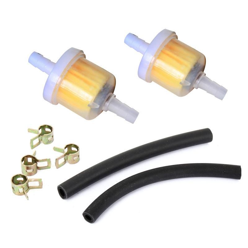1Set  Petrol Inline Hose  with Clips Universal for 2 Stroke Mini Moto Dirt Bike Quad Gasoline Liquid Oil Filter