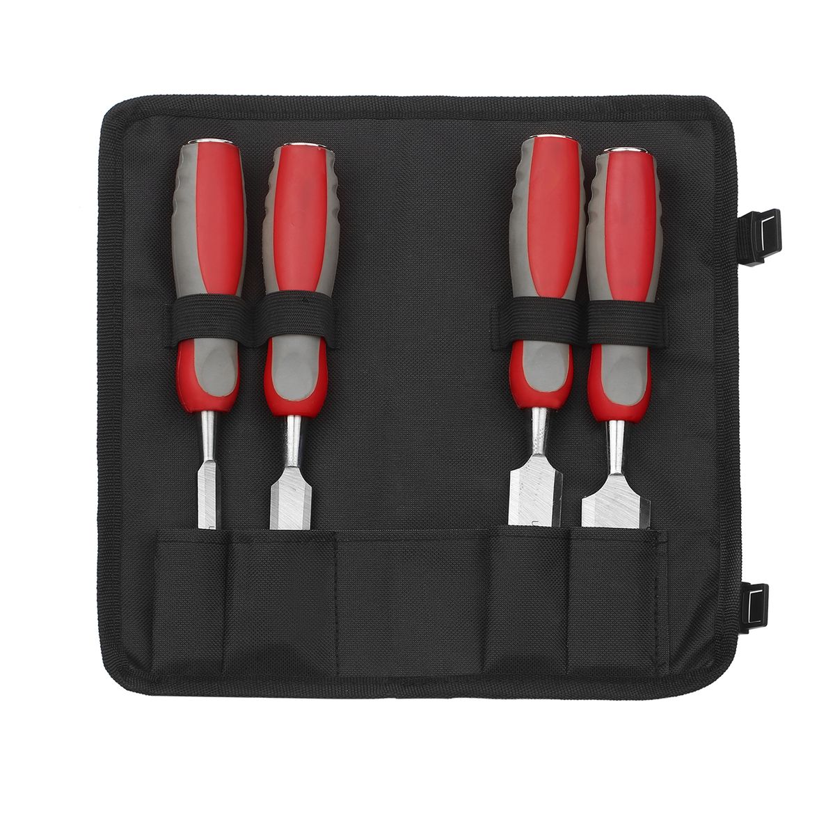 5pcs Wood Chisel Set For Carpentry With Storage Bag Non-slip