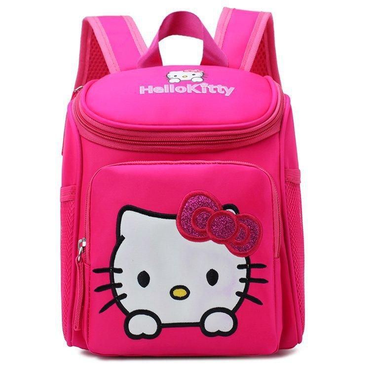 3-6 Years Children Girls Kindergarten Backpack Cartoon Kitty School Bag