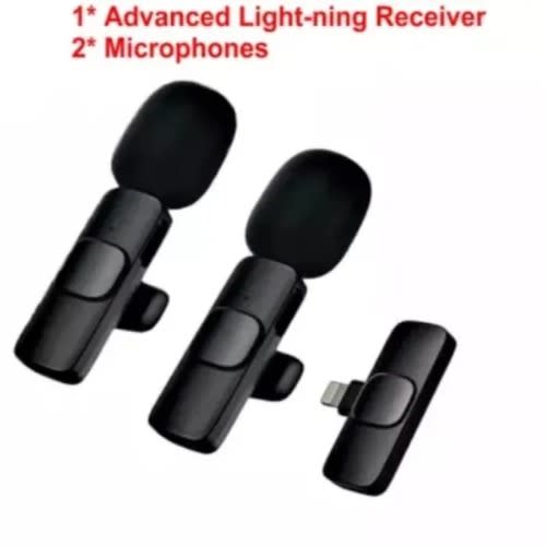 K9 Dual Microphone Lightening Connector Wireless Microphone