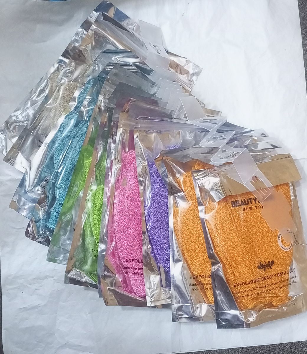 Exfoliating Beauty Bath Gloves -12pcs