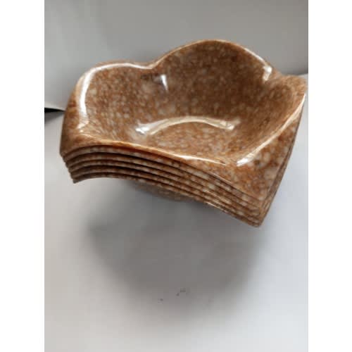 6 Pieces Unbreakable Ceramic Bowl-brown