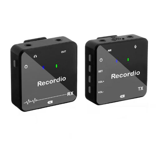 Wireless 2.4G Dual Microphones Mobile Phone Wireless Lavalier Microphone