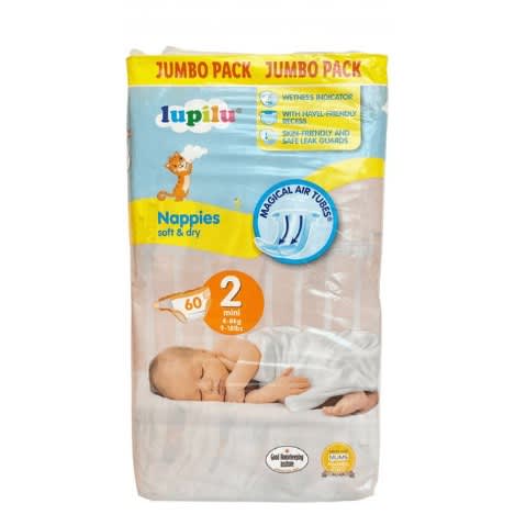 Newborn Jumbo Pack 60 Nappies - Size 2