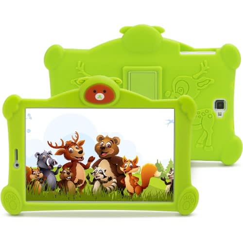 C idea CM840 8" Kids Tablet - 128GB ROM - 4GB RAM - 4G LTE - 3100mAh - With Free Gifts - Green