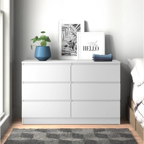 Mac 6 Chest Drawers - White