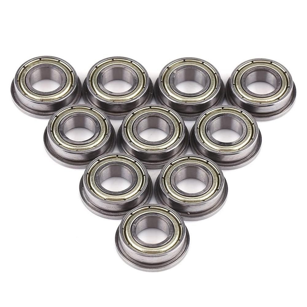 10 Pcs F688ZZ Flanged Metal Steel Double Shielded Flange Ball  8 x 16 x 5mm for Motor