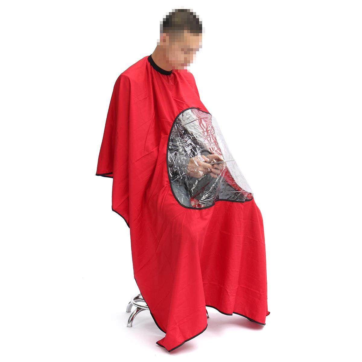 Transparent Hair Salon Capes Barber Shampoo Cape Haircut Apron Cloth Gules