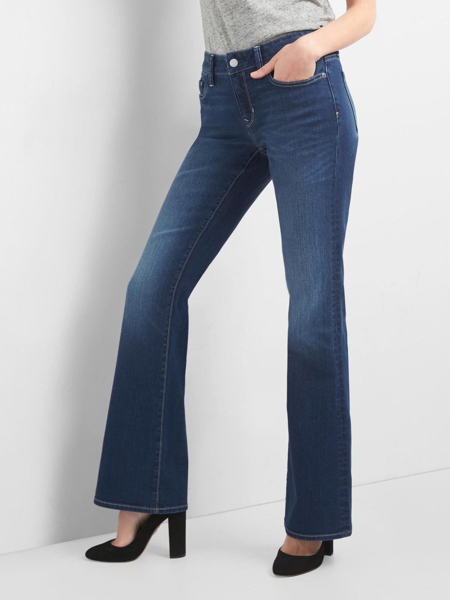 Mid Rise Long & Lean Jeans- Dark Indigo