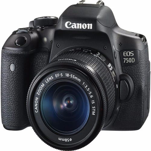 EOS 750D DSLR Camera with 18-55 mm f/3.5-5.6 Lens - Black