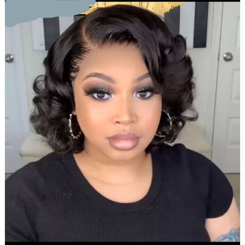 Ncy Curls. . Bouncy Curl Glueless T Frontal Wig.