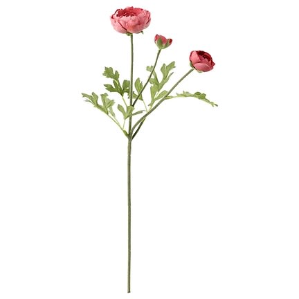Smycka Artificial Flower 52cm  - Ranunculus - Dark Pink