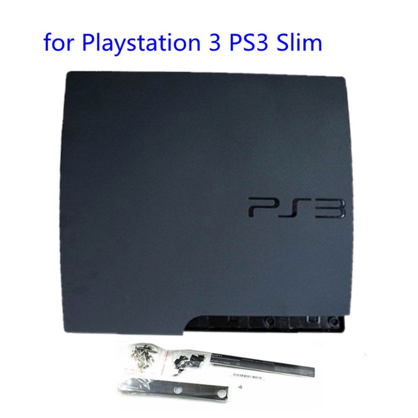 Black Complete Housing Shell Case 120G 160G 250G Replacement For Playstation 3 PS3 Slim 2000 20XX 2500 Console Faceplate Cover