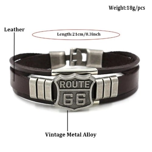 Leather Bracelet - Brown