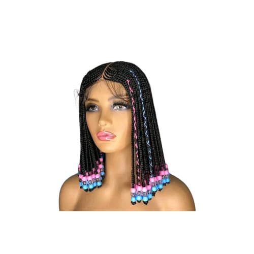 12" Kids Beaded Wig