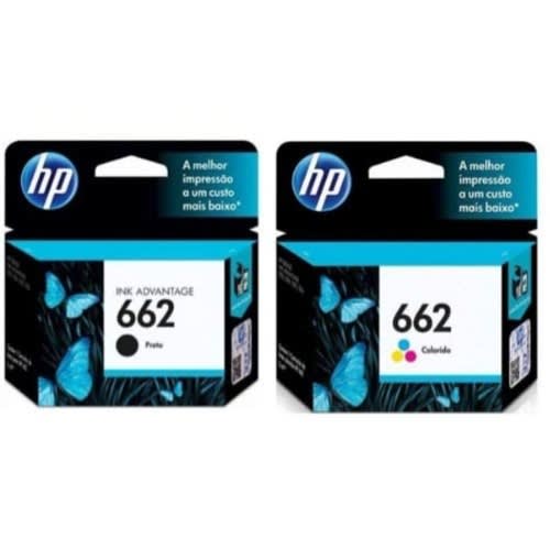 HP 662 Printer Ink Advantage - Black & Tri-colour Set