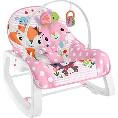 Infant To Toddler Baby Bouncer Rocker - Pink
