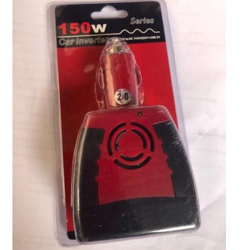 150W Car Power Inverter DC 12V To 220V AC