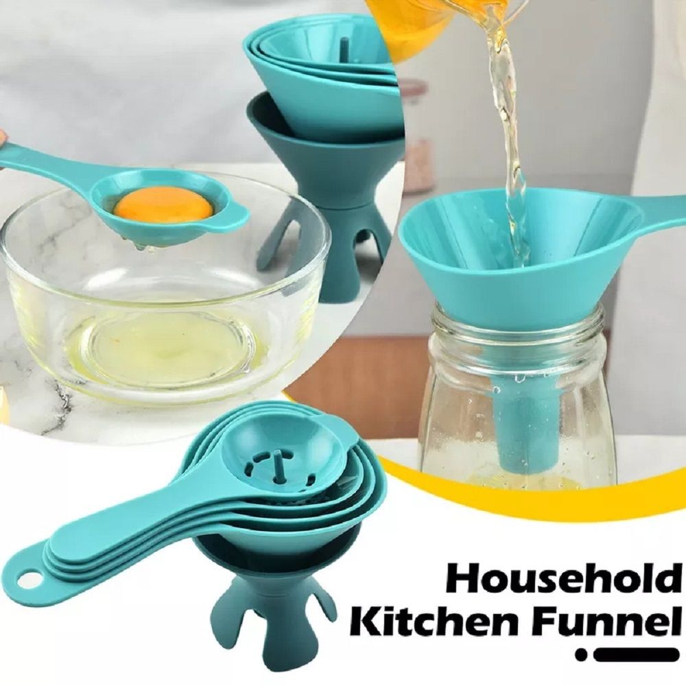 6in1 Multi-function Set Oil/spices/grains Funnel Strainer