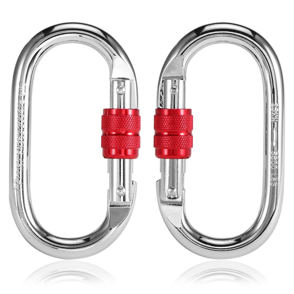 25KN Screw Locking Gate Carabiner