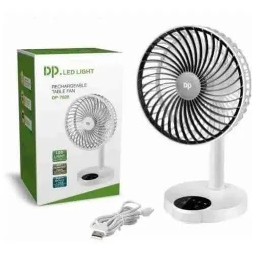 Rechargeable Table Fan + Light