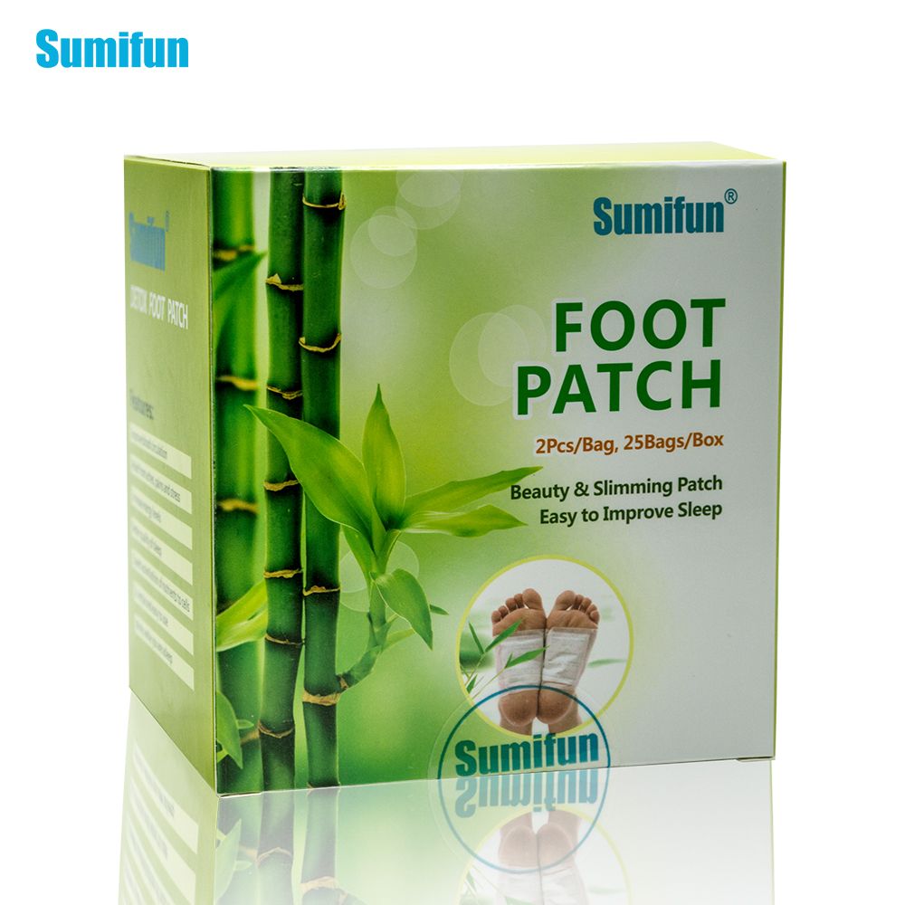 Foot Health K02401 50pcs With Patches Good Fit Keep Adhesive Patches+50pcs Sing Pads Adhesives Detox Care Charcoal Foot