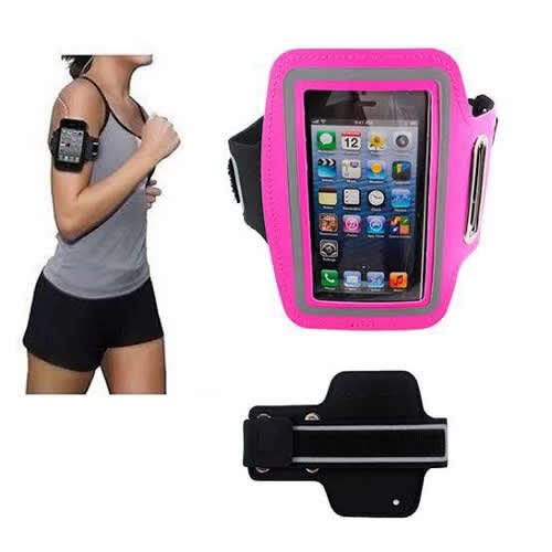 Water Proof Sports Armband Phone Pouch 4.5-5.9 Screen Size Pink