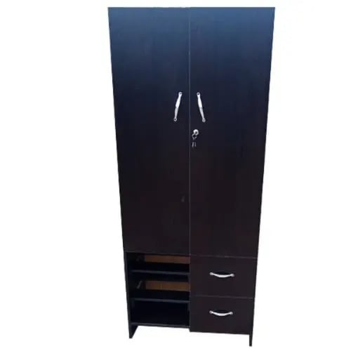 Portable 2 Doors And 2 Drawers Wardrobe