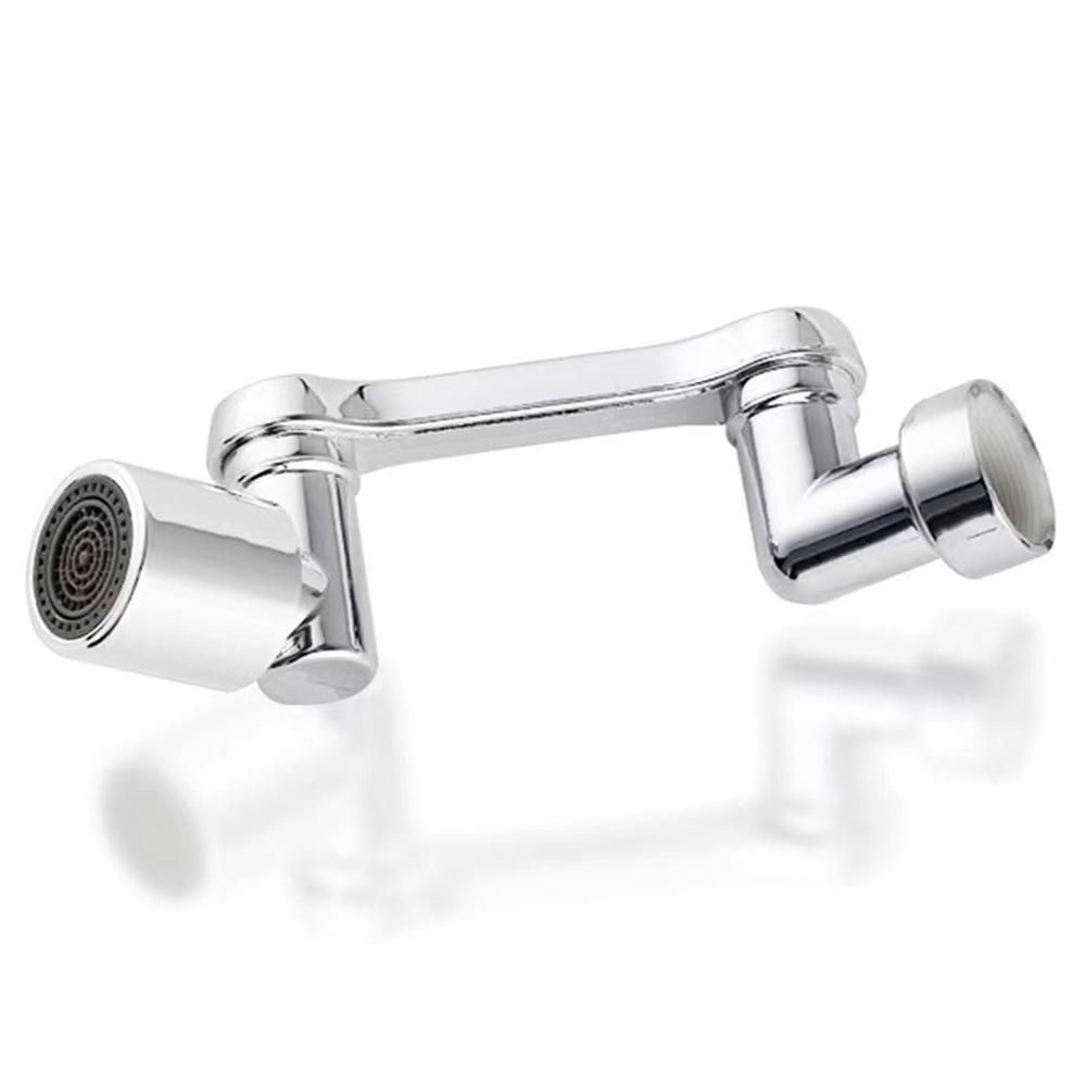 Faucet Household Dual Speed Universal Splashproof 1.6Mpa 1080&deg; Rotatable Splashproof + Booster Lift Robotic Arm Bathroom Wash Extension Faucet Mouth