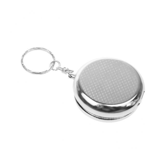 2-3pack Portable Stainless Steel Outdoor Round Shape Ash Tray Ashtray