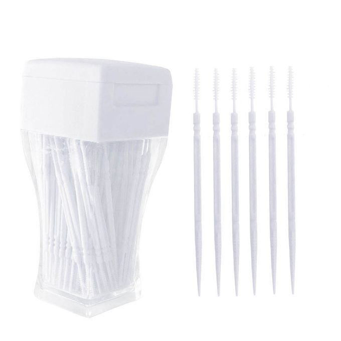 200 PCS Toothpick Brush Plastic Double-ended