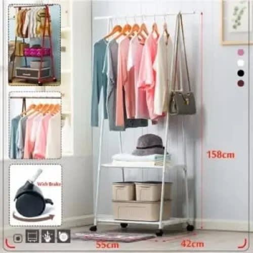 Triangle Cloth Storage Hanger - White