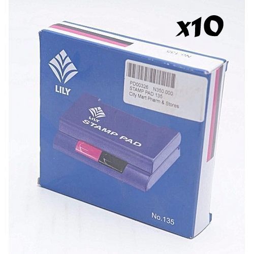 2 In 1 Stamp Pad Violet & Black-10pcs