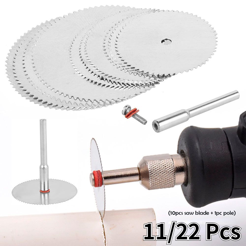11/22PCs Micro Circular Blade Electric Grinding Cutting Disc Metal Cutter