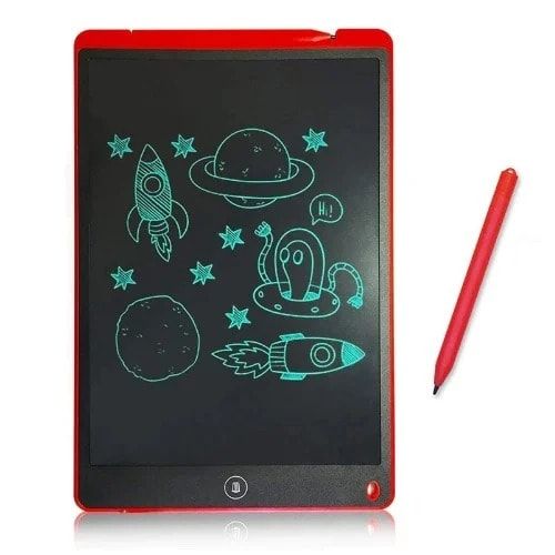 Kids Writing Tablet - Erasable 8.5 Inch LCD Screen - Red