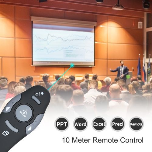 2.4GHz PPT Wireless Presenter Pen With Red Laser Pointer For Power Point.