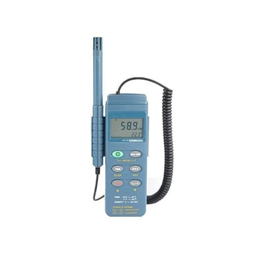 Engineering 2 Channel Handheld Humidity K Type Thermocouple Datalogger