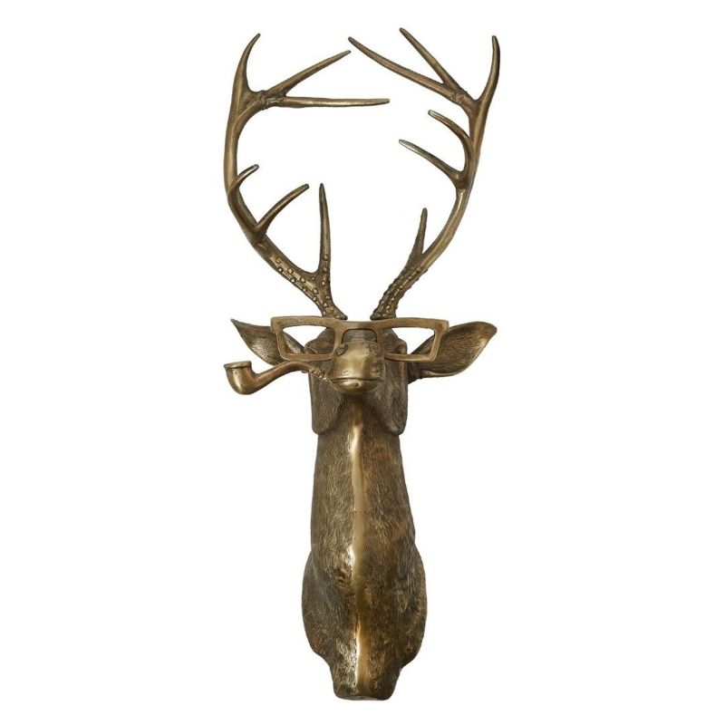 Animial Head Wall Mounted Sculpture Wall Decor Deer Bear