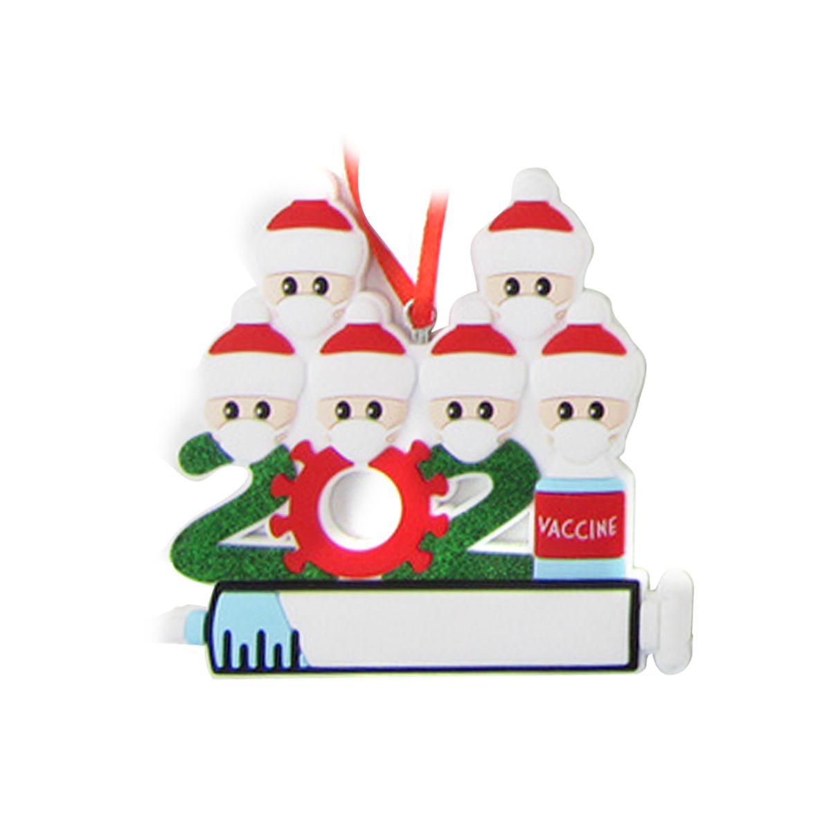 2021 Christmas Tree Decoration Personalized Vaccination 6
