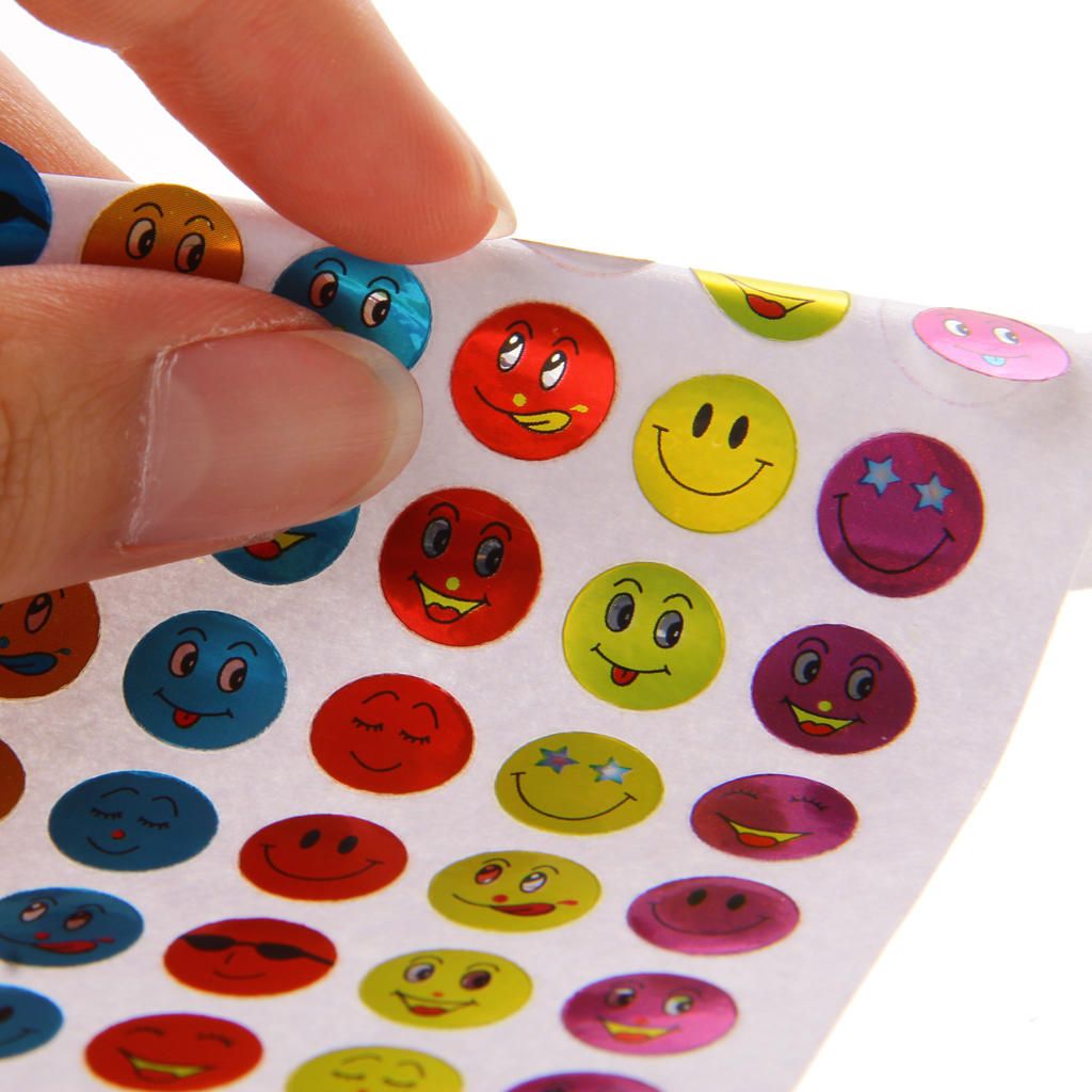 10x Children Multicolor Mini Removable Teacher Reward