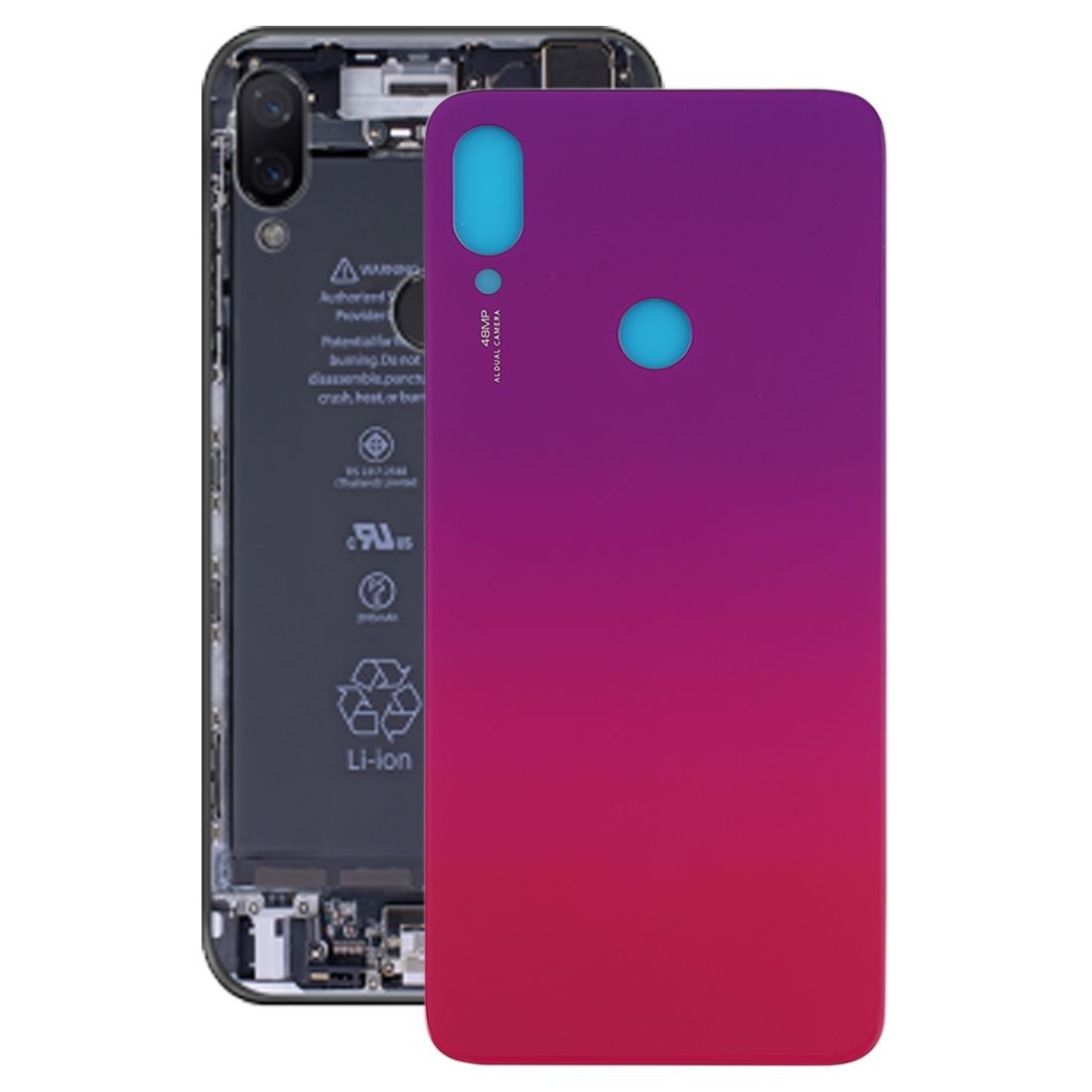 Battery Back Cover For Xiaomi Redmi Note 7 / Redmi Note 7 Pro(Red)