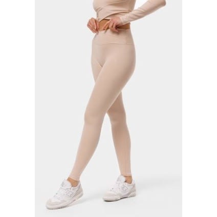 Stretchy Thick Leggings- Beige