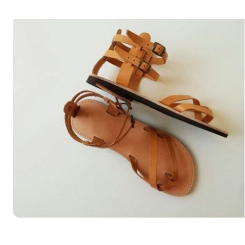 Women's Gladiator Sandals - Brown